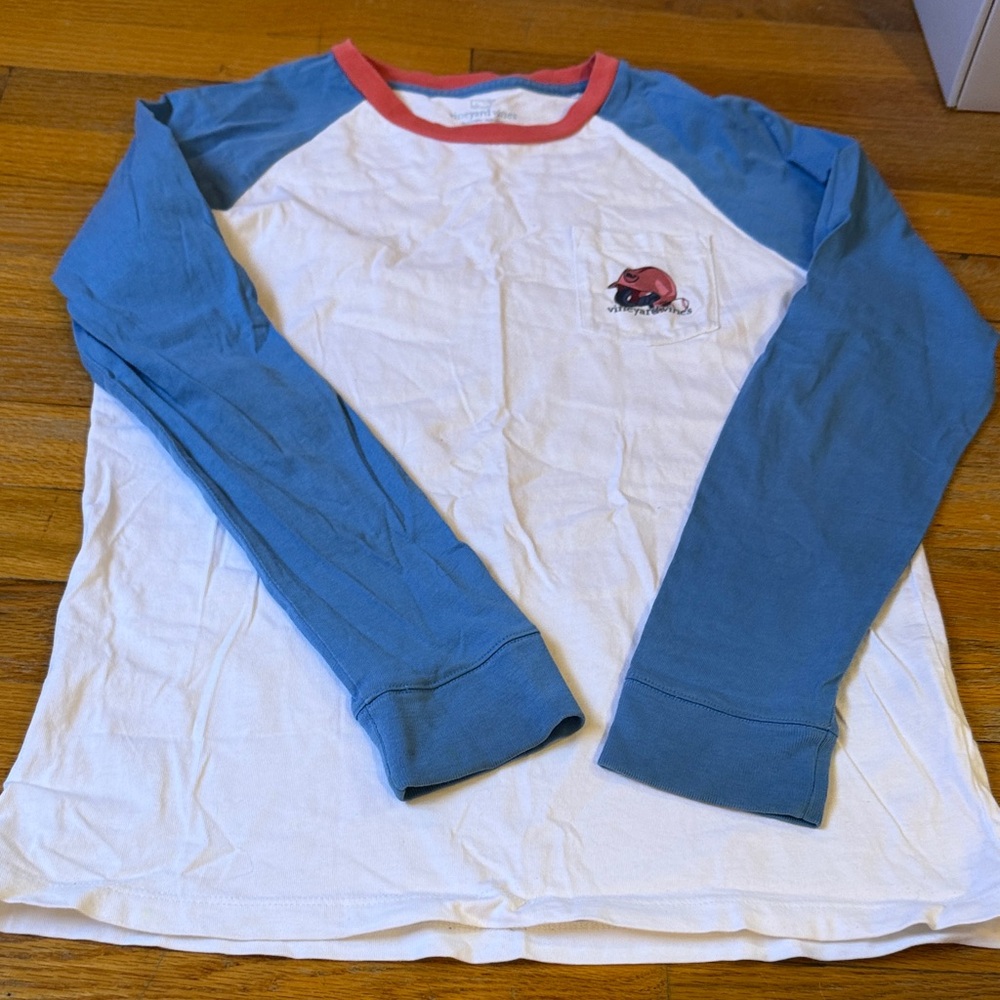 Vineyard Vines long sleeve baseball tshirt